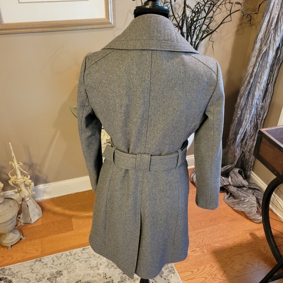 Bebe Military Style Wool Blend Jacket - Picture 9 of 14